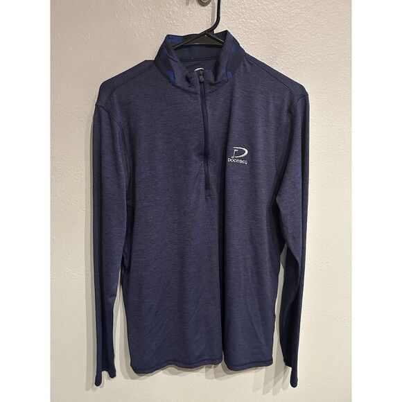 Greyson Mens Medium Blue Guide 1/4 Zip Pullover Performance Golf Stretch - Picture 1 of 8